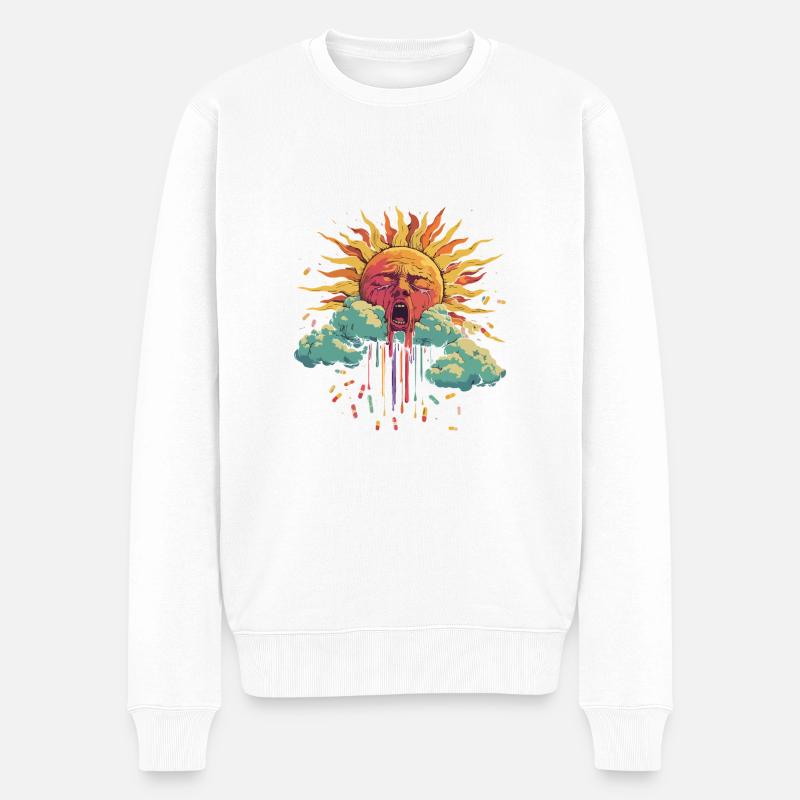 Apothekersonne - Männer Premium Bio Pullover - Weiß