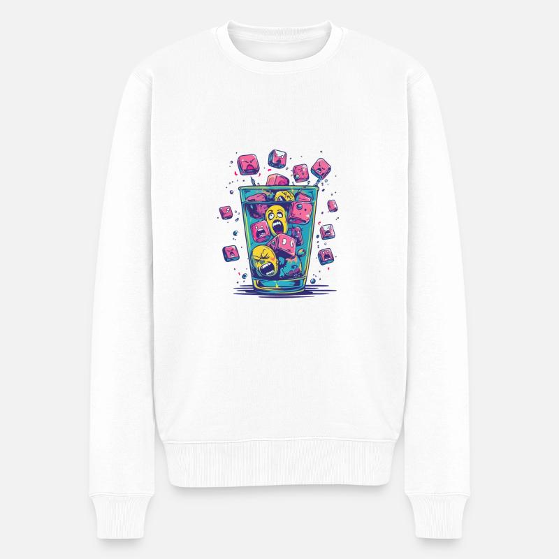 Cube d’intoxication - Pull Premium bio Homme - blanc