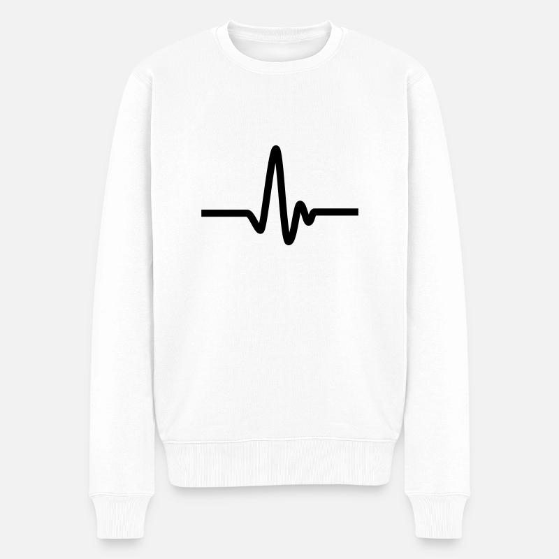 pulse - Pull Premium bio Homme - blanc