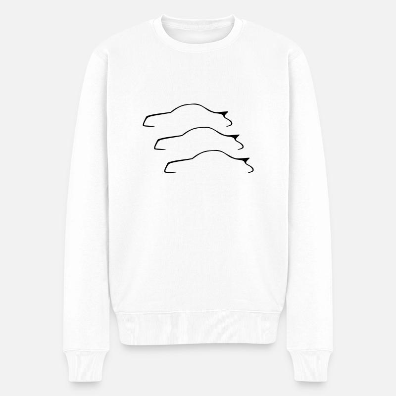 Auto - Männer Premium Bio Pullover - Weiß