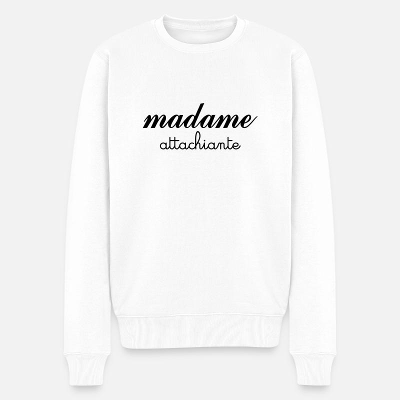 Madame Attachiante - Pull Premium bio Homme - blanc