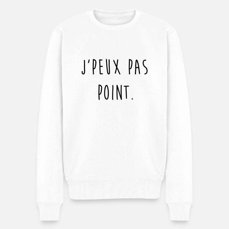 J'PEUX PAS POINT. - Pull Premium bio Homme - blanc