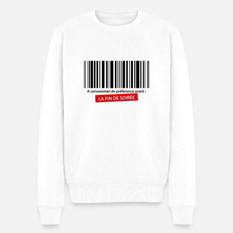 Fin de soirée - Pull Premium bio Homme - blanc