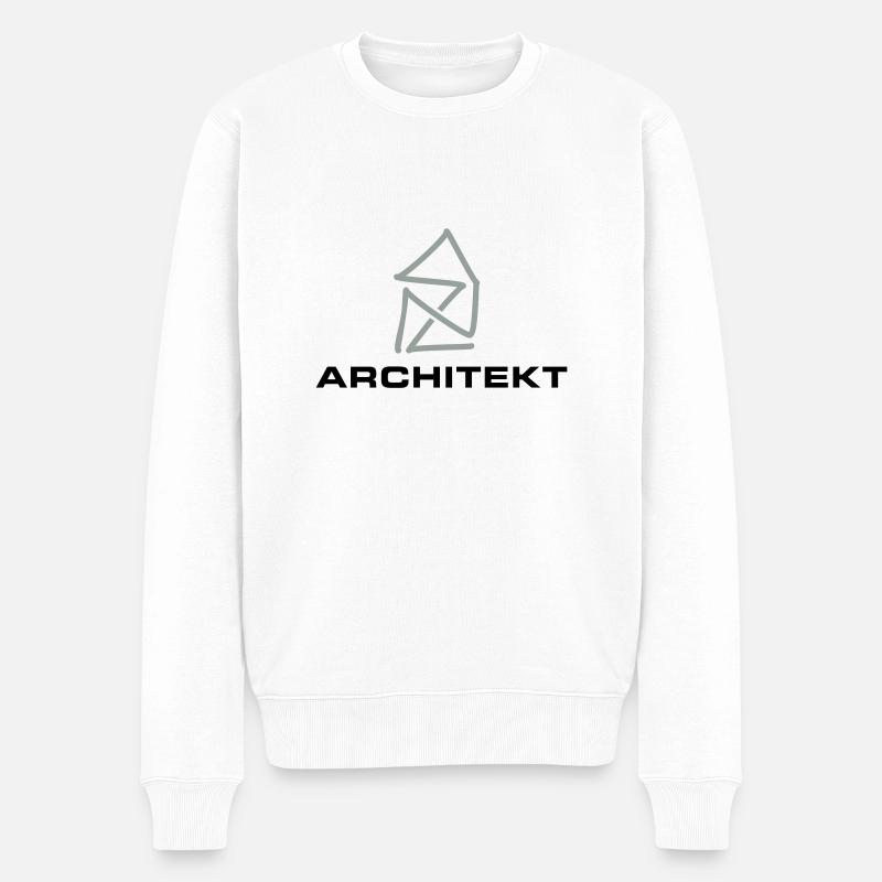 Architecte Nicholas House - Pull Premium bio Homme - blanc