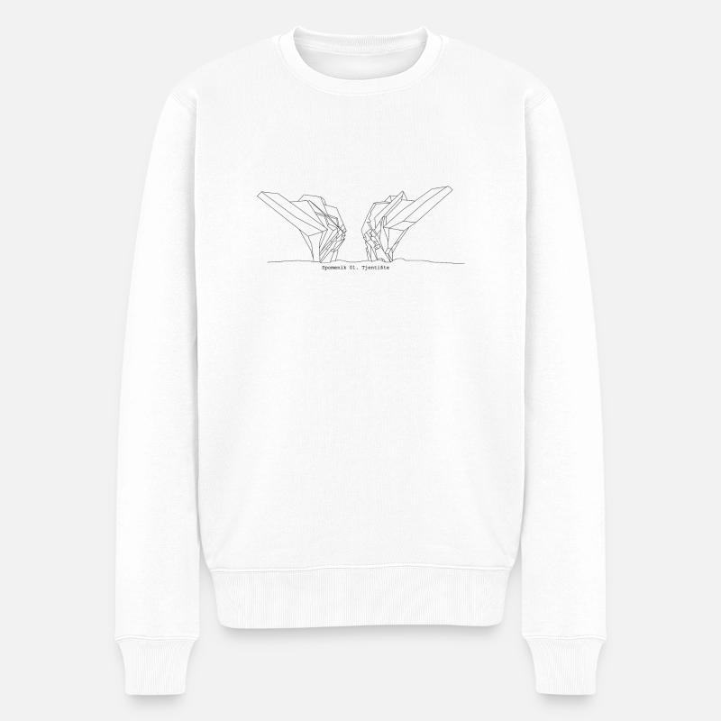 Série 02 | Spomenik Tjentiste - Pull Premium bio Homme - blanc