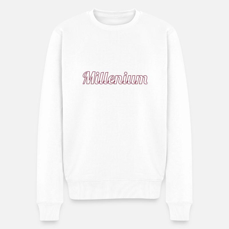 Millenium - Pull Premium bio Homme - blanc