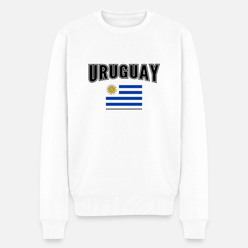 Uruguay - Pull Premium bio Homme - blanc