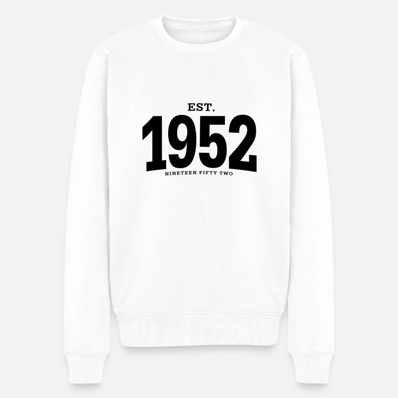 HNE. 1952 Nineteen Fifty Two - Pull Premium bio Homme - blanc