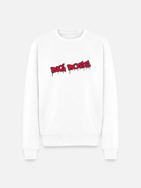 Big Boss - Men's Premium Organic Jumper - white