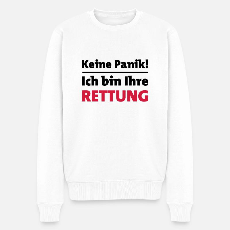 Rettung - Männer Premium Bio Pullover - Weiß