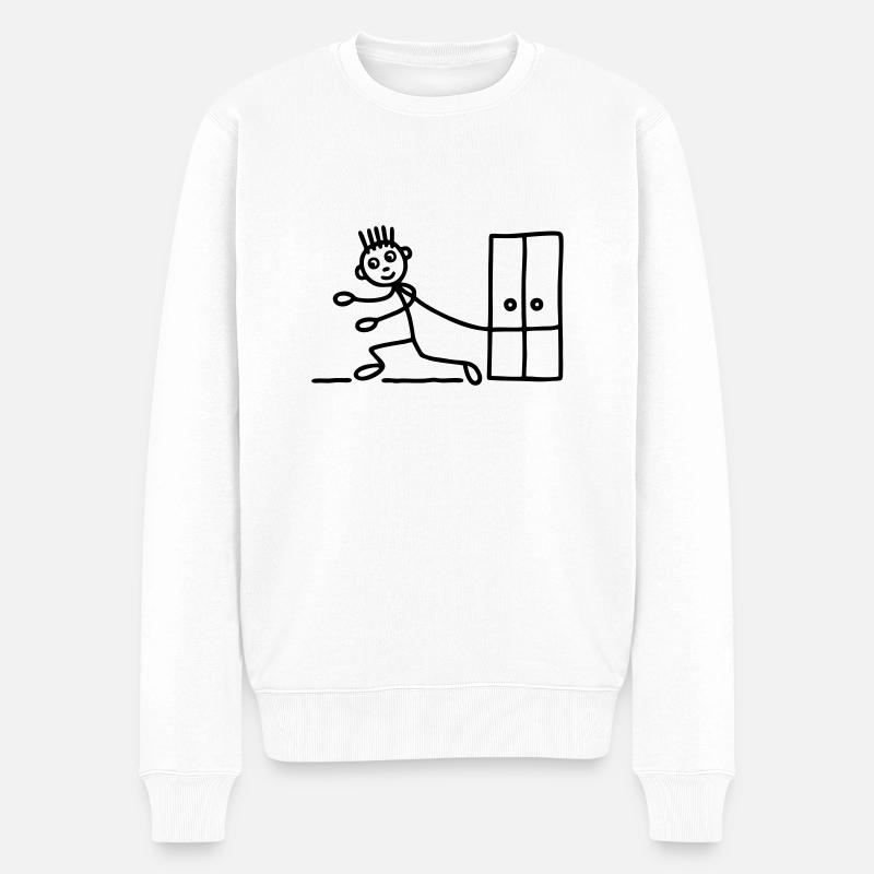 Möbelpacker - Umzugsfirma - Männer Premium Bio Pullover - Weiß
