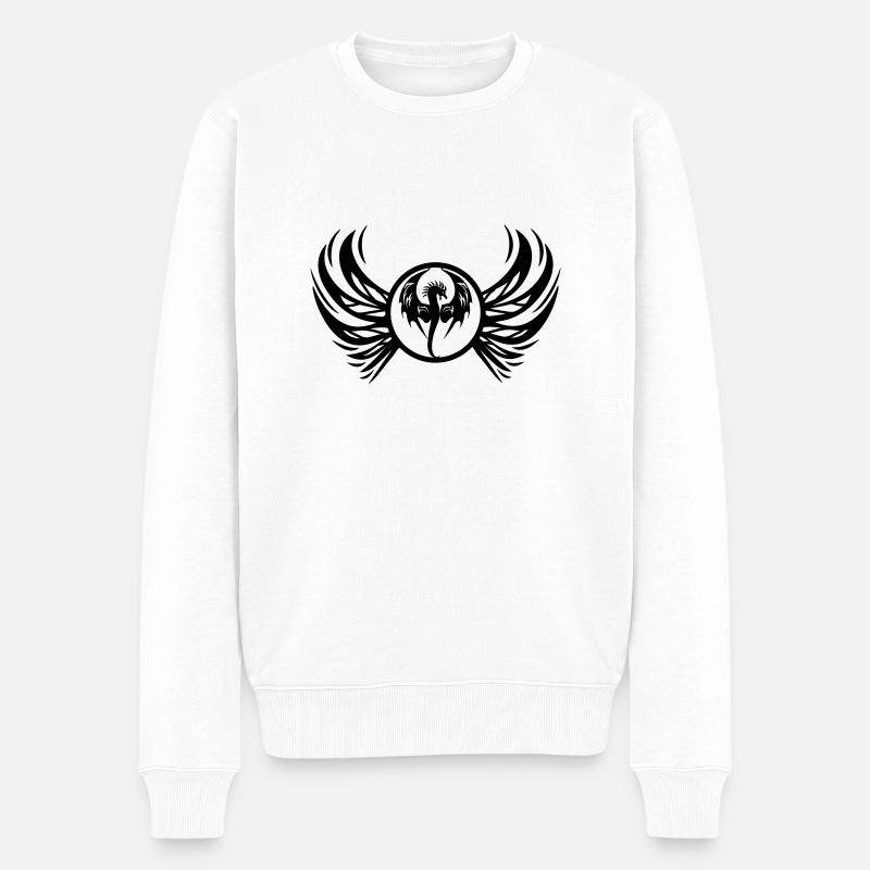 dragon_wappen - Pull Premium bio Homme - blanc