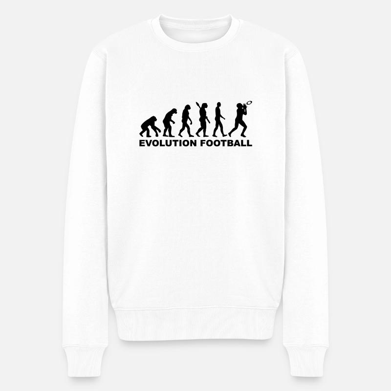 Evolution Football - Pull Premium bio Homme - blanc