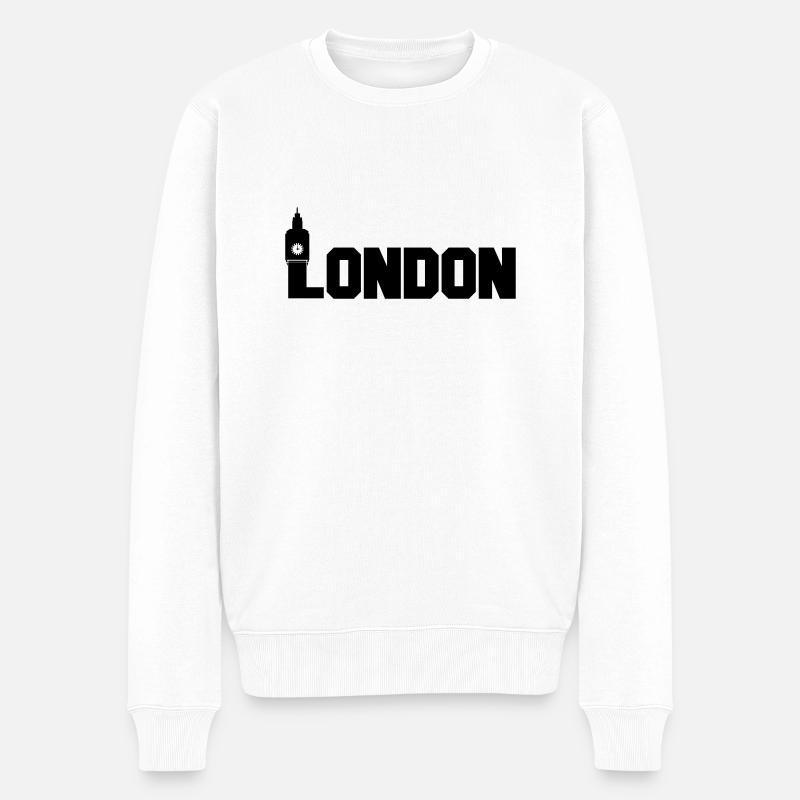 london - Pull Premium bio Homme - blanc