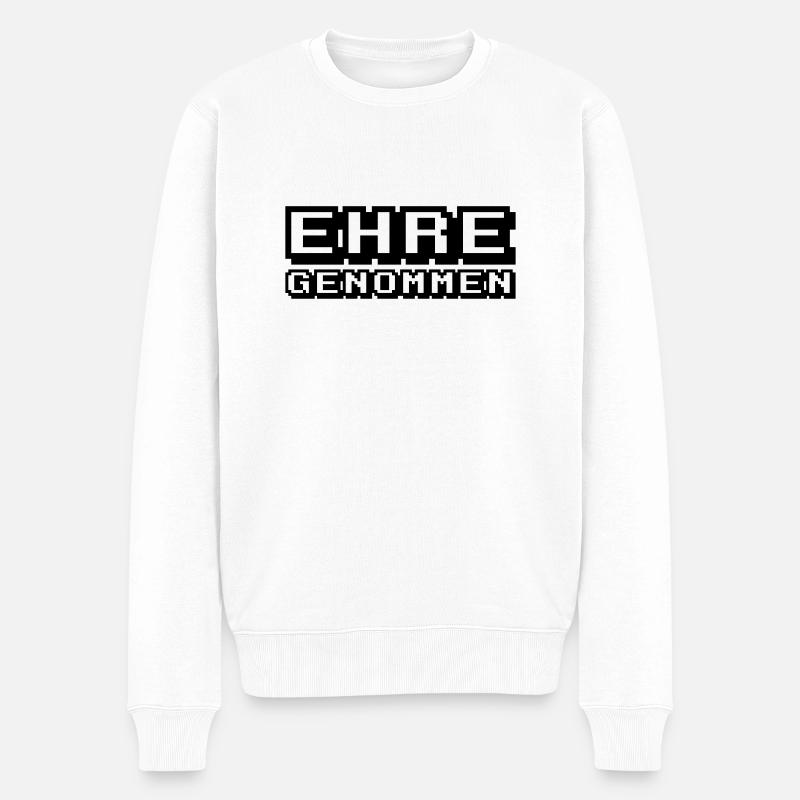 Ehre genommen gaming Gamer Geschenk - Männer Premium Bio Pullover - Weiß