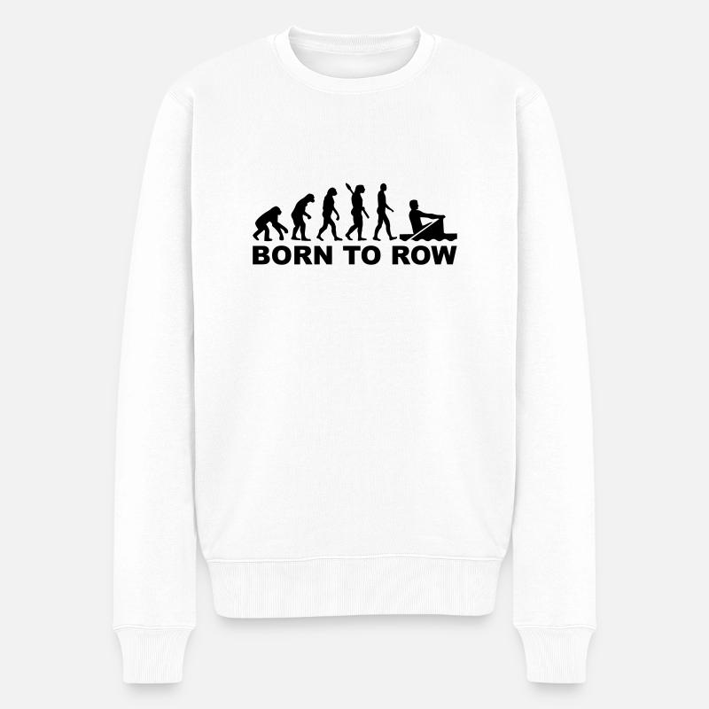 Évolution Aviron - Pull Premium bio Homme - blanc