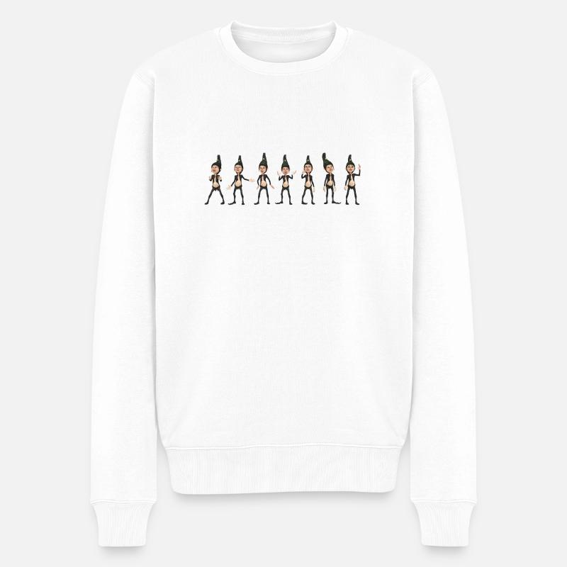 Sept nains - Pull Premium bio Homme - blanc