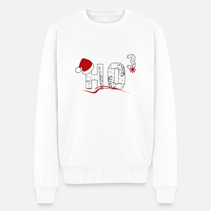 HO HO HO - Pull Premium bio Homme - blanc