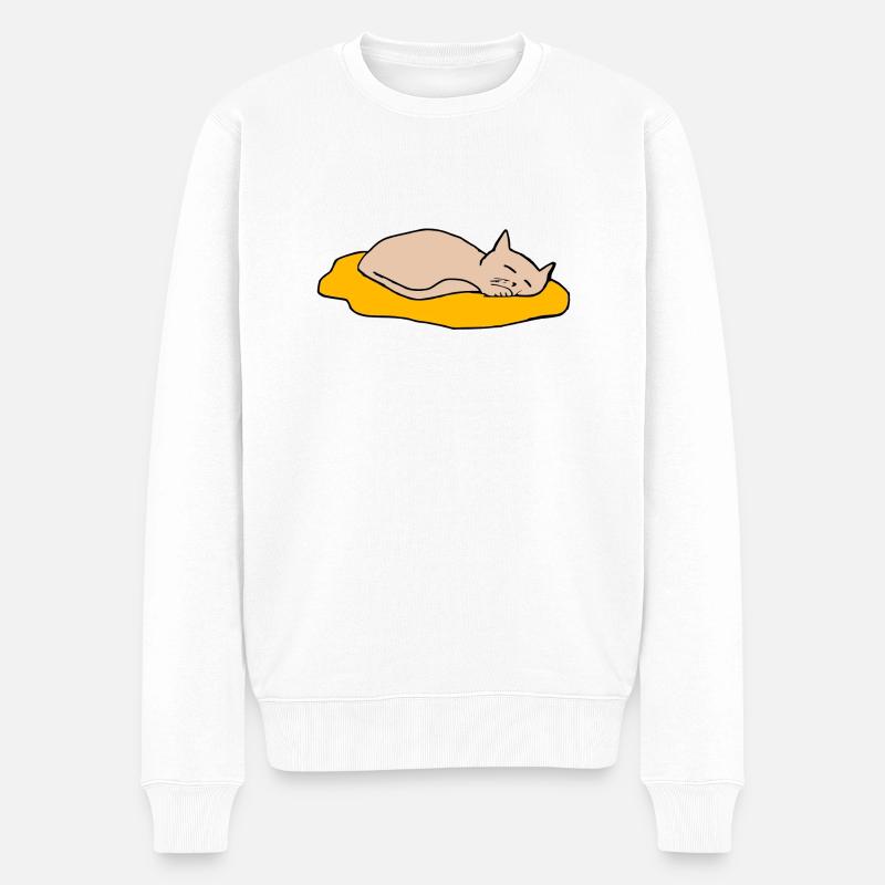 Chat - Pull Premium bio Homme - blanc