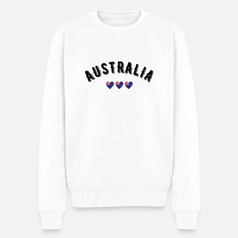 Australia - Pull Premium bio Homme - blanc