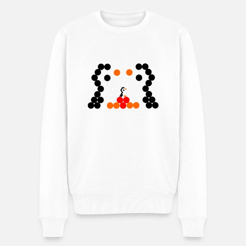 Pinguinfamilie - Männer Premium Bio Pullover - Weiß