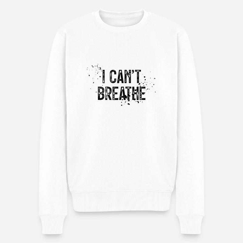 Black Lives Matter - Männer Premium Bio Pullover - Weiß