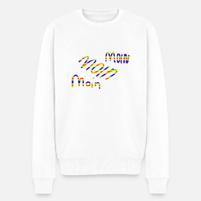 moin moin moin 3 - Männer Premium Bio Pullover - Weiß