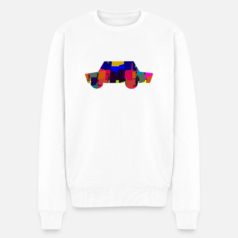 Auto - Männer Premium Bio Pullover - Weiß