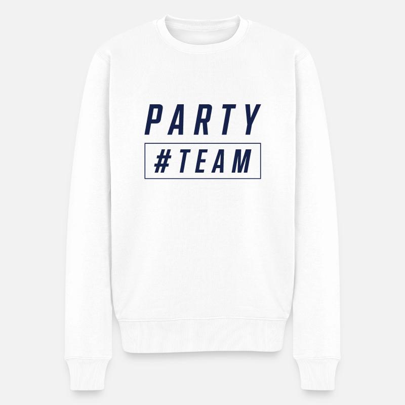L’équipe de la fête - Pull Premium bio Homme - blanc