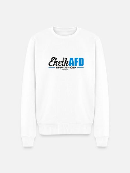 Mimikama EkelhAFD - Männer Premium Bio Pullover - Weiß