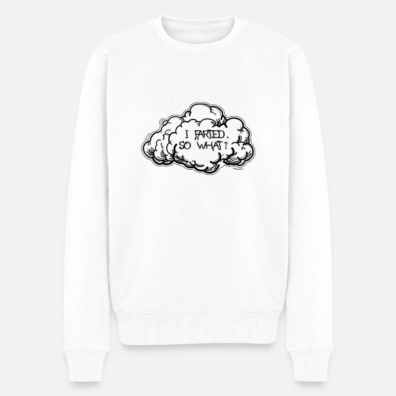 I FARDET - Männer Premium Bio Pullover - Weiß