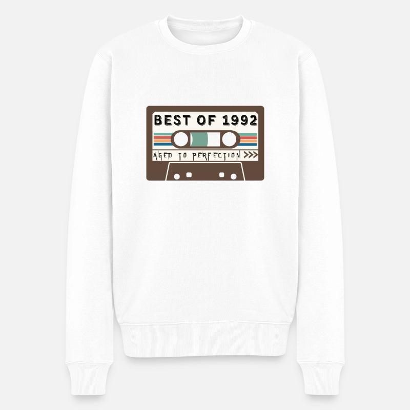 Das Beste von 1992 - Männer Premium Bio Pullover - Weiß