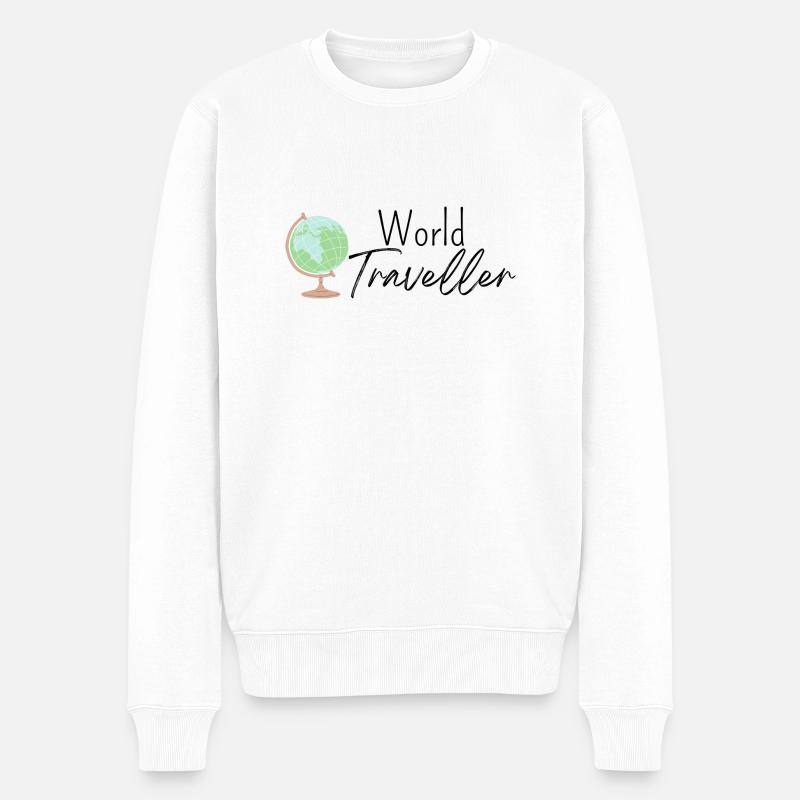 Voyageur du monde - Pull Premium bio Homme - blanc
