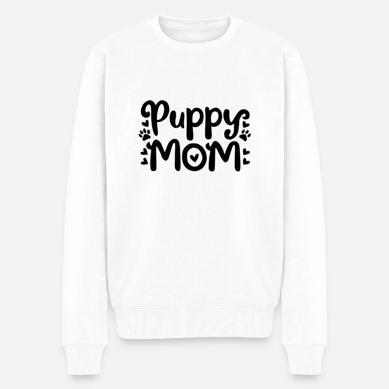 chiot chien - Pull Premium bio Homme - blanc