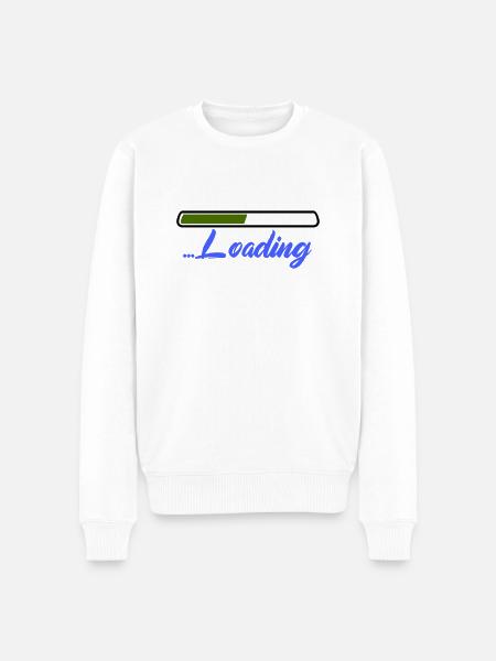 Loading - Men's Premium Organic Jumper - white