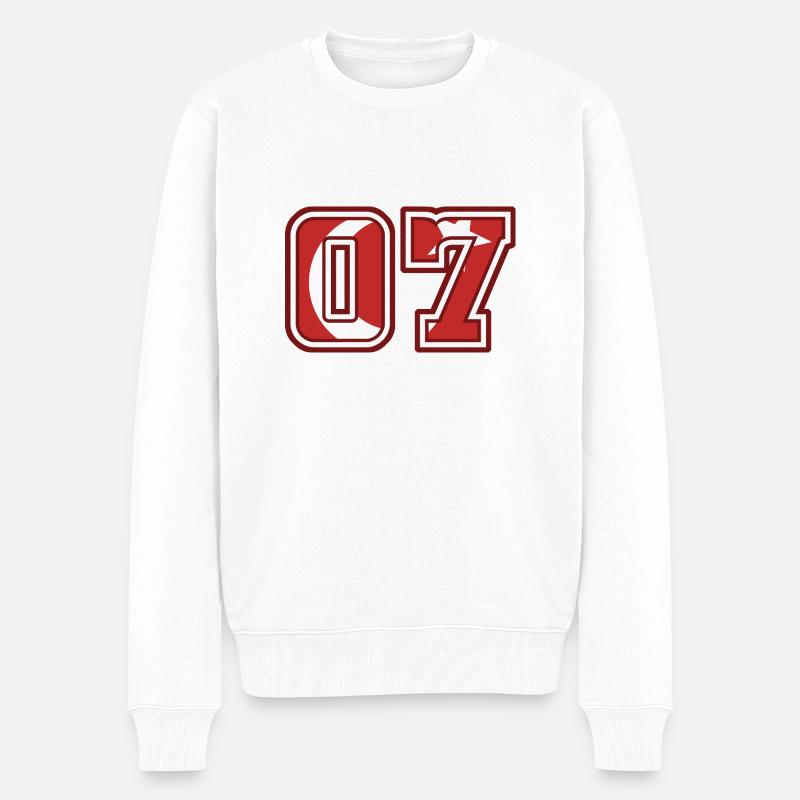 Antalya - Männer Premium Bio Pullover - Weiß