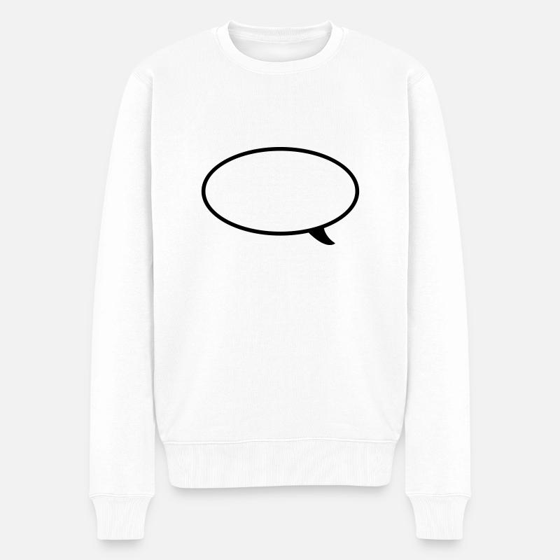 Bulle ligne - Pull Premium bio Homme - blanc