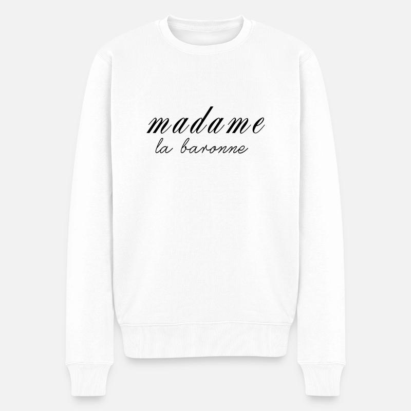 Madame la Baronne - Pull Premium bio Homme - blanc