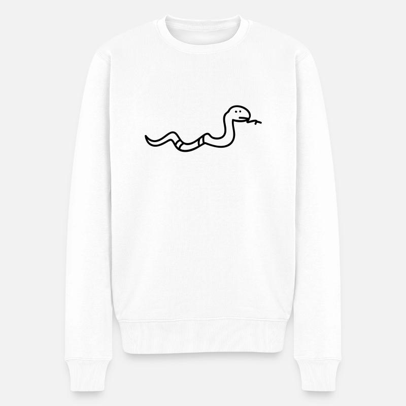 Serpent - Pull Premium bio Homme - blanc