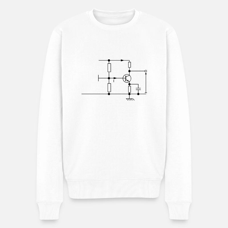 circuit [V] - Pull Premium bio Homme - blanc