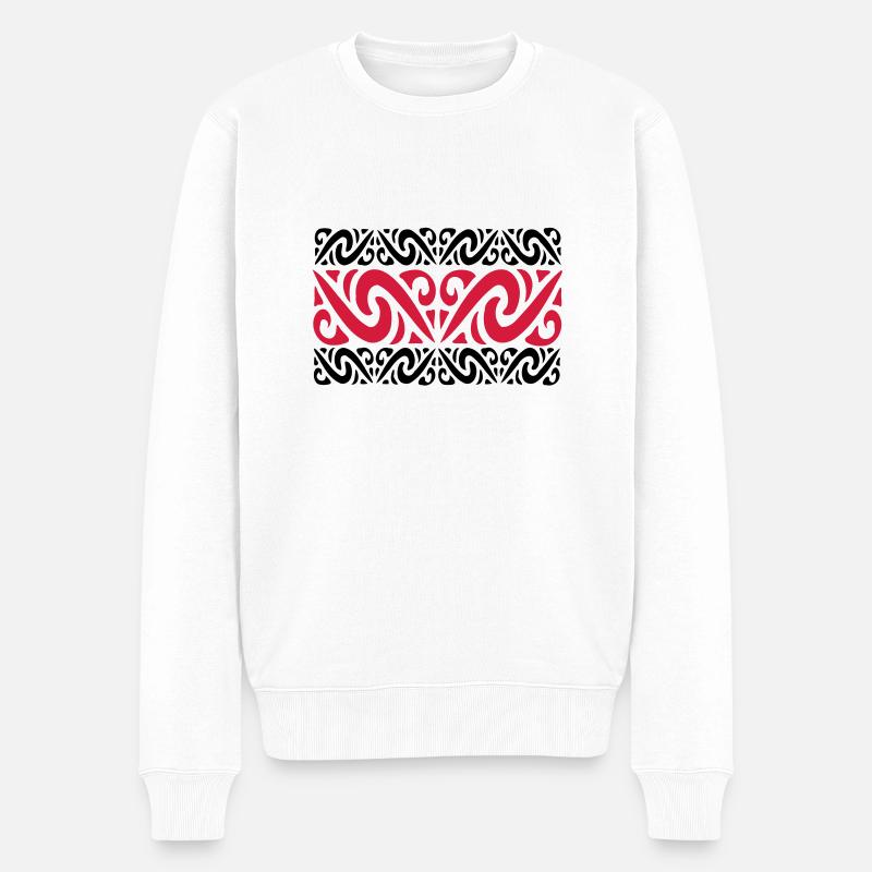 tattoos - Männer Premium Bio Pullover - Weiß