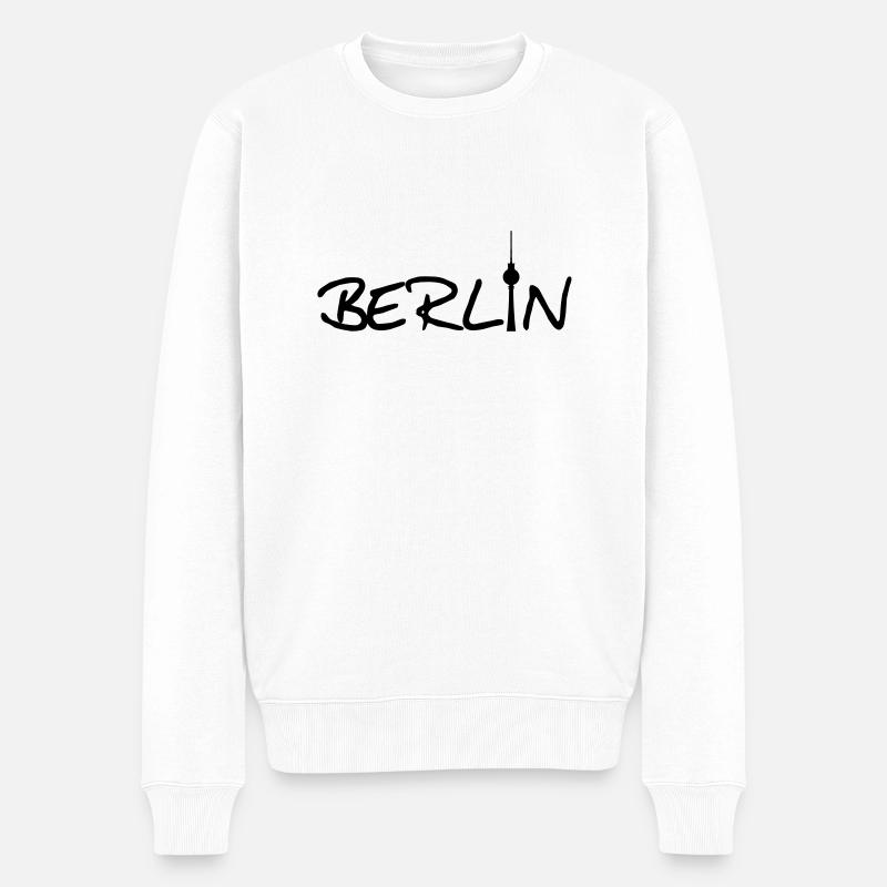 Berlin (mit Fernsehturm) - Pull Premium bio Homme - blanc