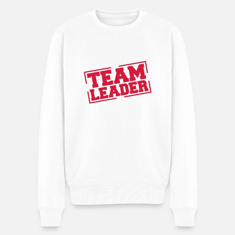 team_leader_rm1 - Männer Premium Bio Pullover - Weiß
