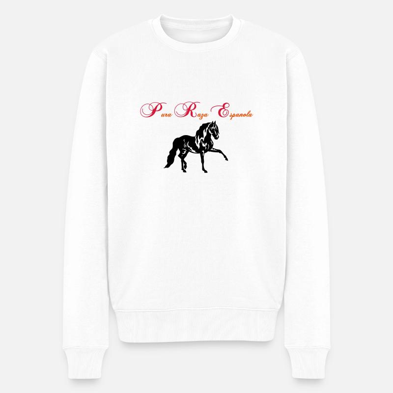 PRE Pura Raza Espanola - Pull Premium bio Homme - blanc