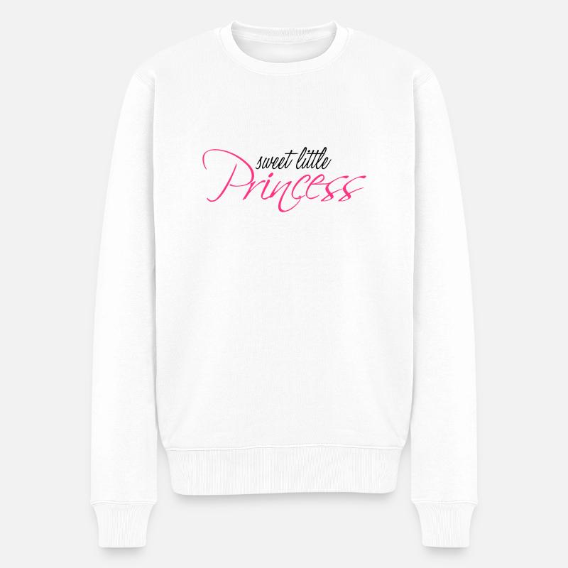Sweet Little Princess - Männer Premium Bio Pullover - Weiß