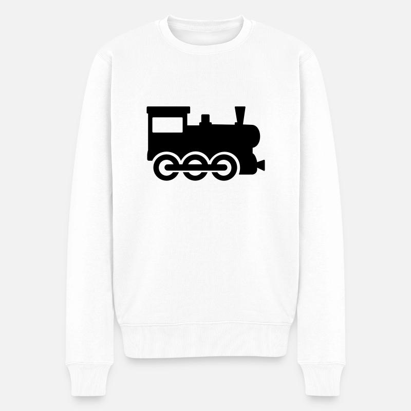 Zug - Männer Premium Bio Pullover - Weiß