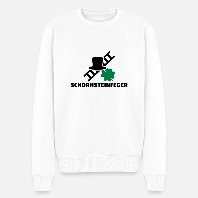 Schornsteinfeger - Männer Premium Bio Pullover - Weiß