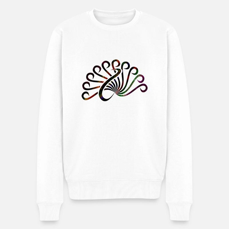 art aborigène australien - Männer Premium Bio Pullover - Weiß