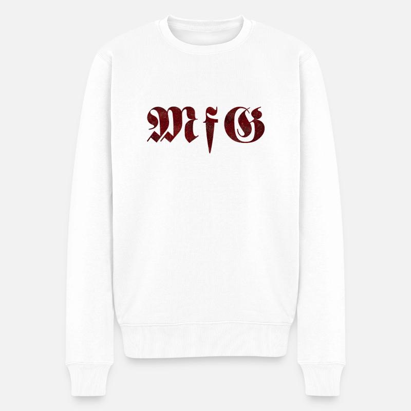 Mit freundlichen Grüßen - Männer Premium Bio Pullover - Weiß