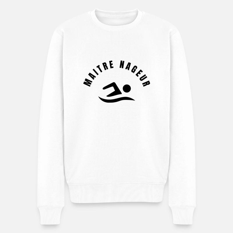 Collection Maitre Nageur - Profession - Pull Premium bio Homme - blanc